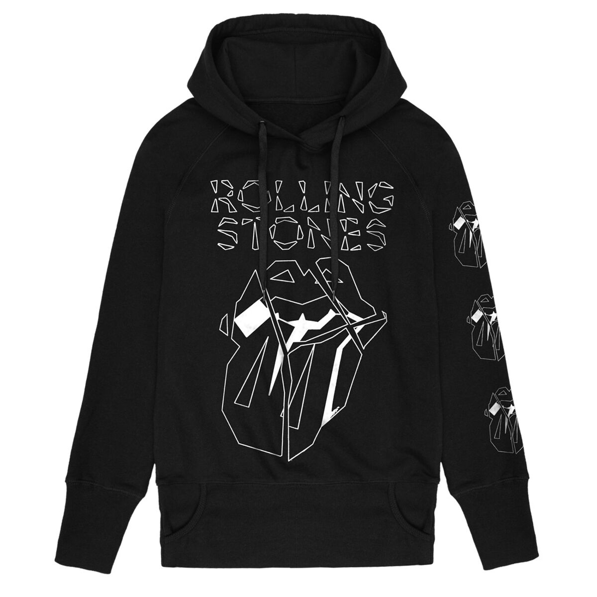 The Rolling Stones Hoodie Hackney Diamonds Marker Shards S to L for Women black