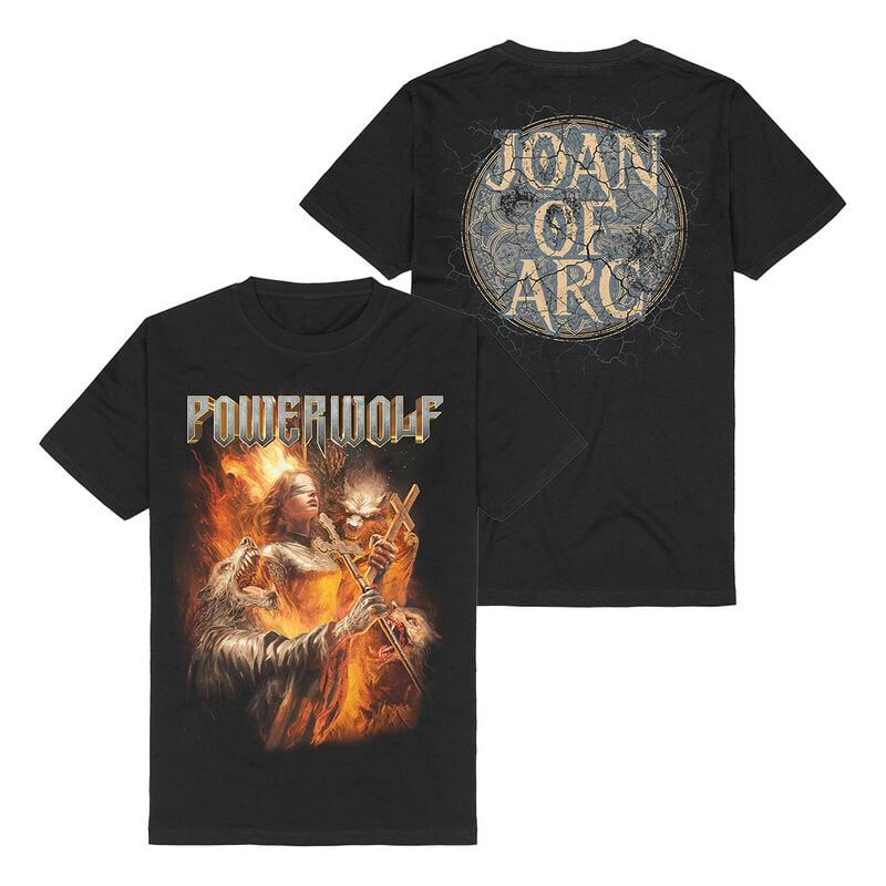Powerwolf T-Shirt Joan Of Arc S to 3XL for Men black