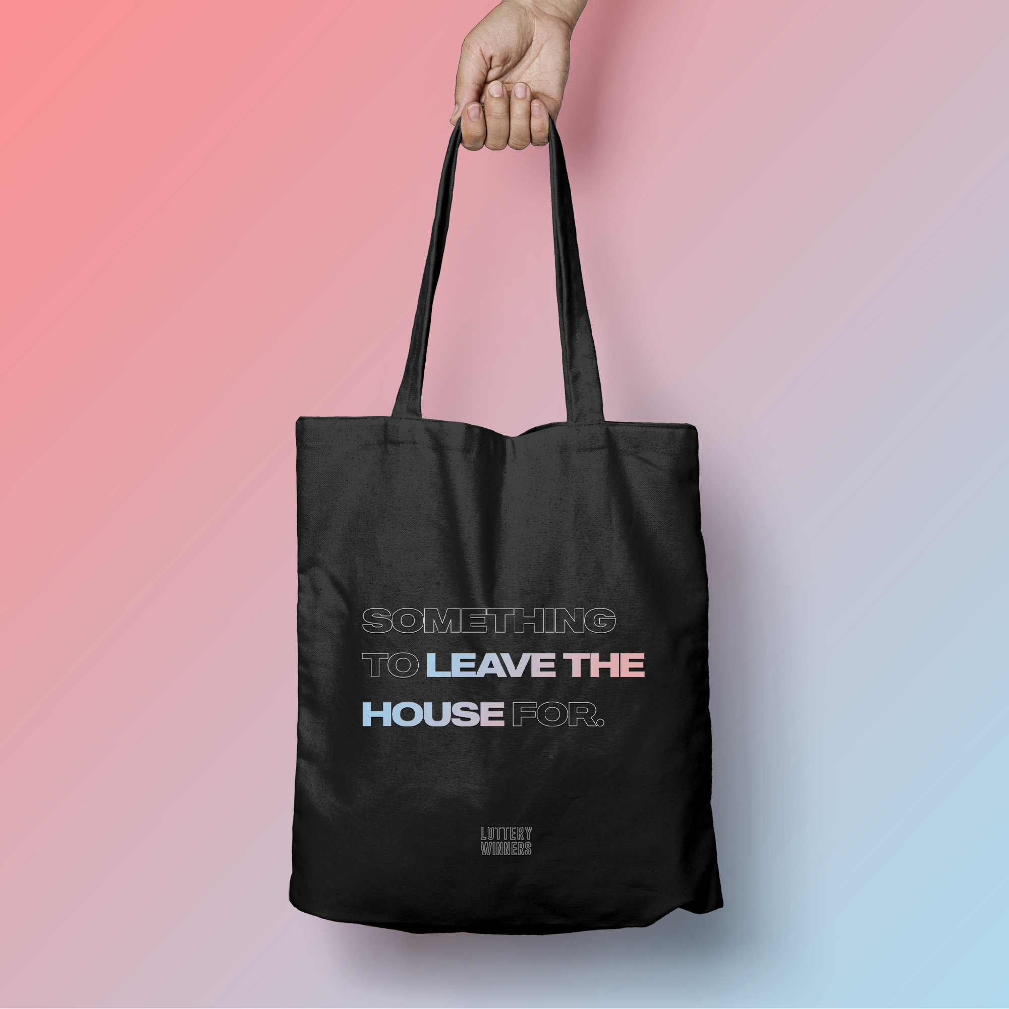Slogan Tote Bag by The Lottery Winners