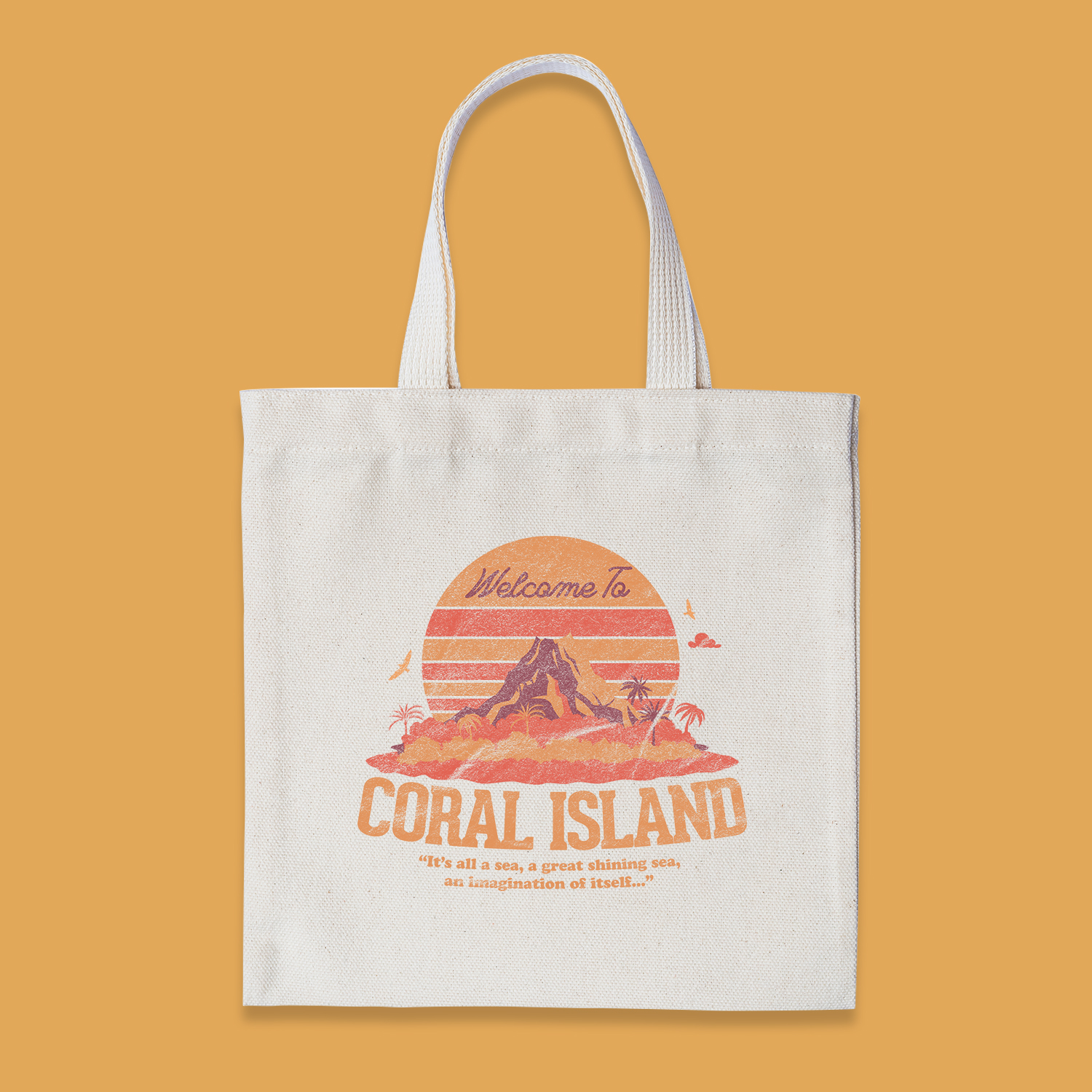 Coral Island Tote Bag by The Coral