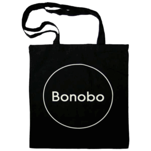 Black Bonobo Logo Tote by Bonobo