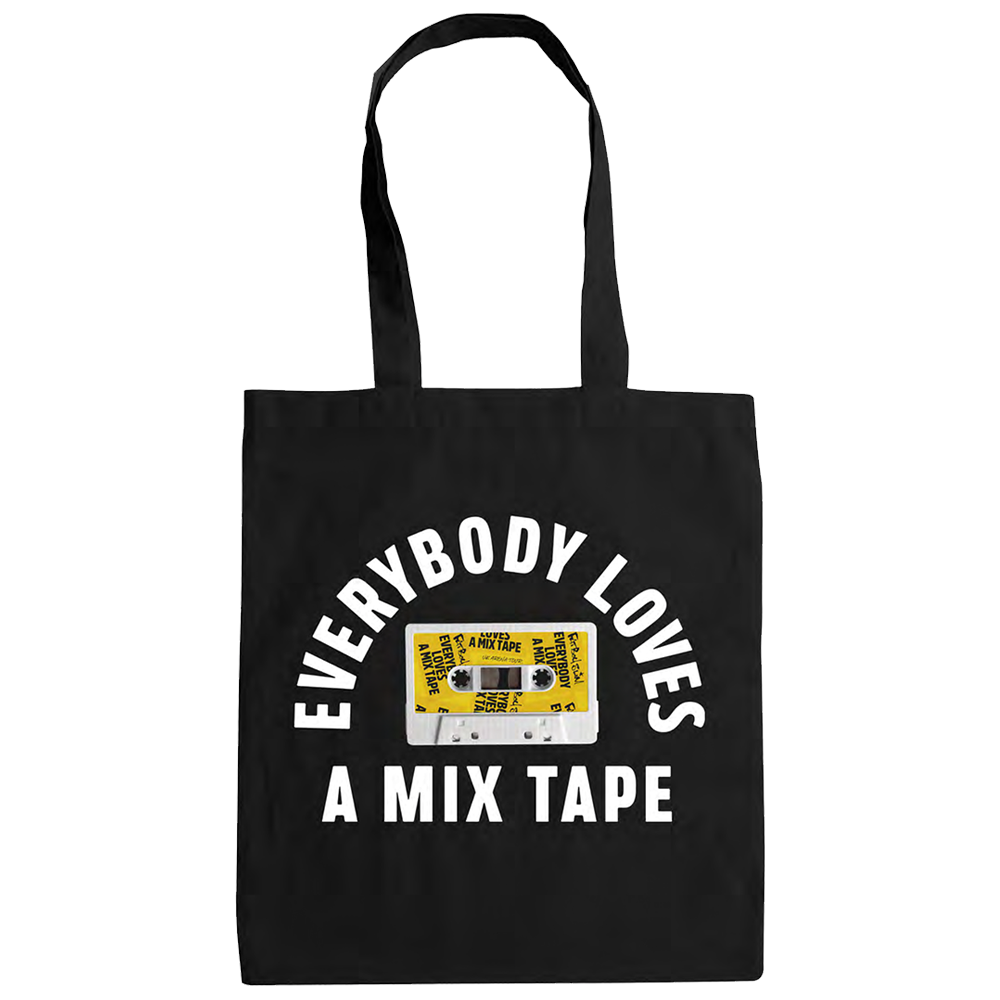 Black 'Everybody Loves A Mixtape' Tote Bag by Fatboy Slim