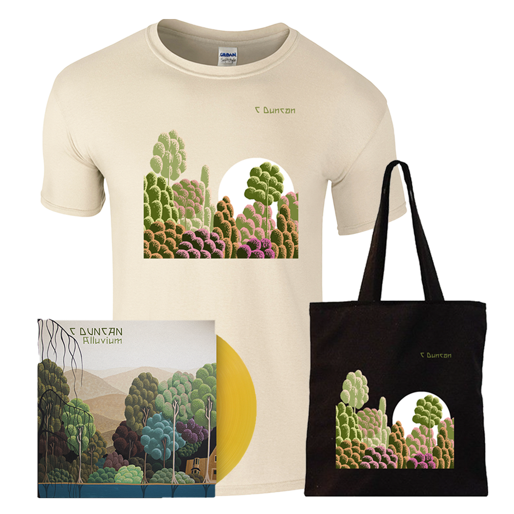 Alluvium Ochre Vinyl + T-Shirt + Tote Bag (Includes Free Signed Print) by C Duncan
