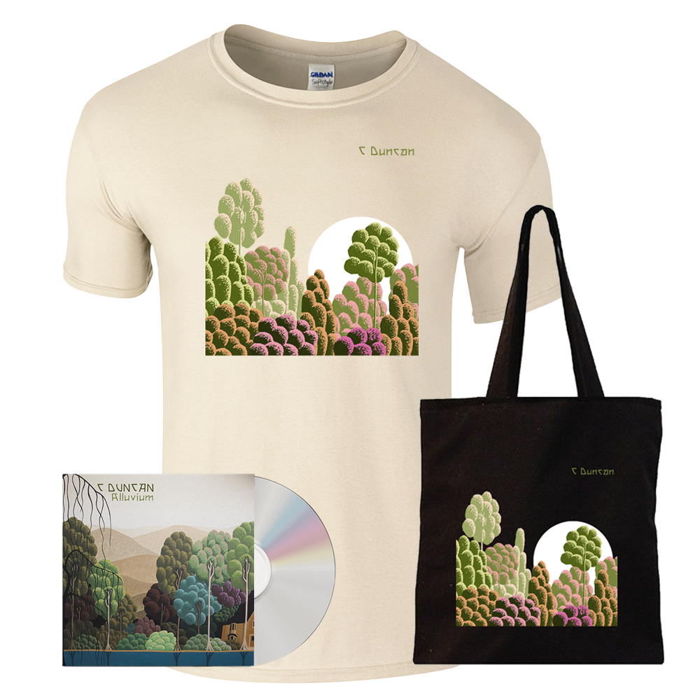 Alluvium Ochre CD + T-Shirt + Tote Bag by C Duncan