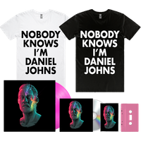 FutureNever CD + Cassette Pink + Hot Pink Vinyl + White/Black T-Shirt by Daniel Johns