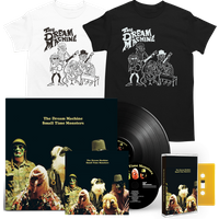 Small Time Monsters Black Vinyl LP + Brick Yellow Cassette + CD + T-Shirt with Signed Print by The Dream Machine
