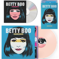 Boomerang (Signed) CD + Blue Cassette + Pink Vinyl by Betty Boo
