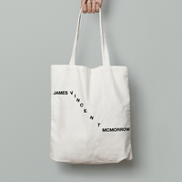 Gravity Text Tote by James Vincent McMorrow