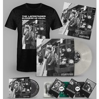 Business As Usual' Pearl White Vinyl, Choice of Cassette, CD, T-Shirt + Signed Print by The LaFontaines
