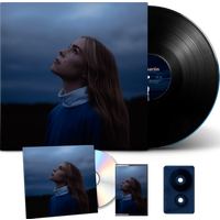 late night thoughts lp, cd album & limited edition navy blue cassette by shy martin