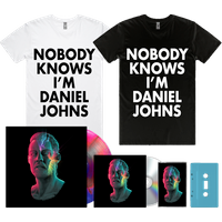 FutureNever CD + Cassette Blue + Blue/Red Marble + White/Black T-Shirt by Daniel Johns
