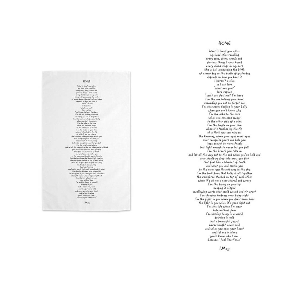 Home Organic Natural Cotton Tea Towel - 100% Cotton by Imelda May