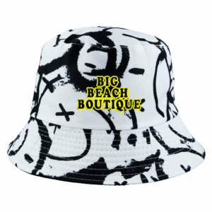 Big Beach Boutique White/Black Bucket Hat by Fatboy Slim