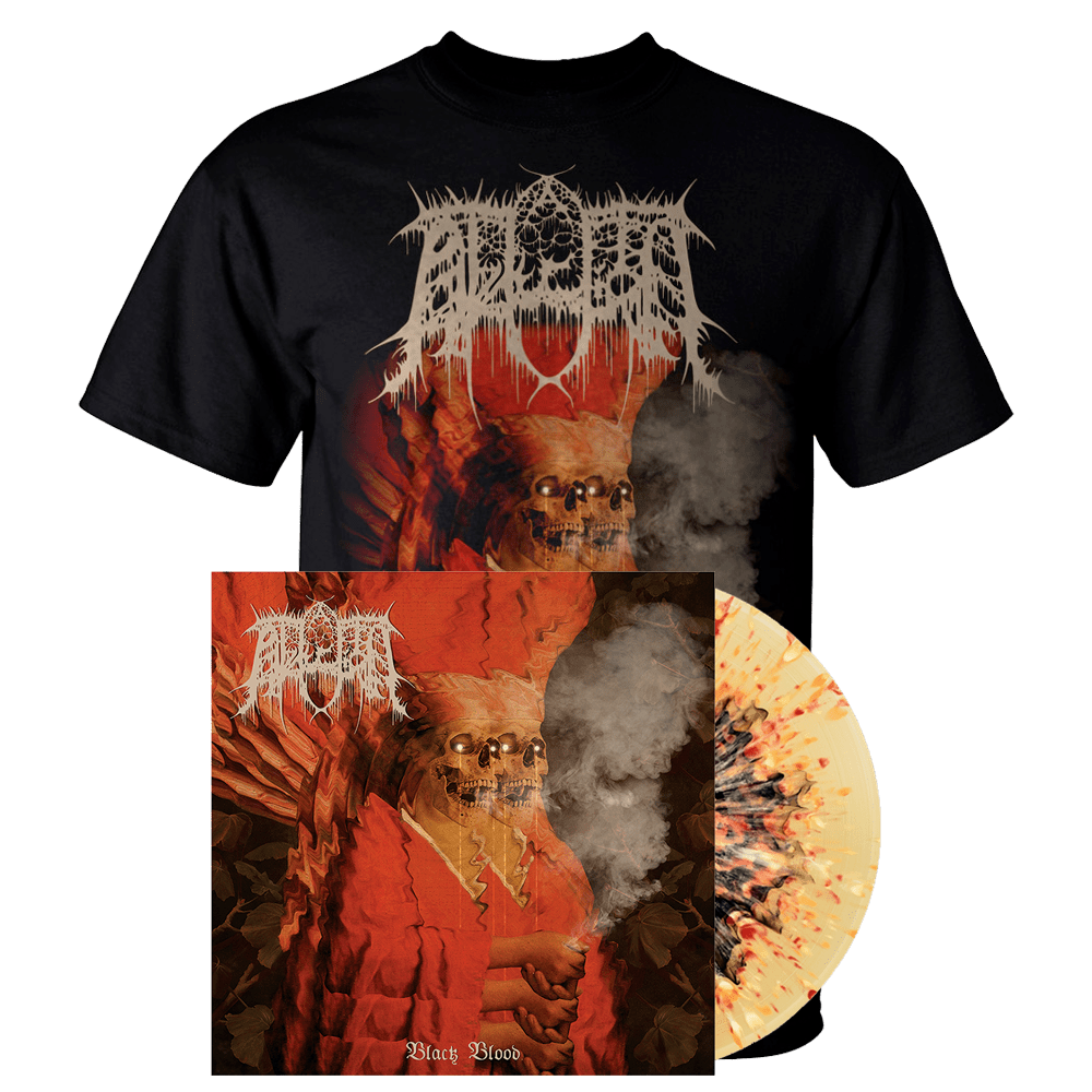 Black Blood Splatter Vinyl + T-Shirt by Abduction