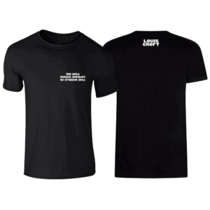Black Upside Down T-Shirt - Louis Croft