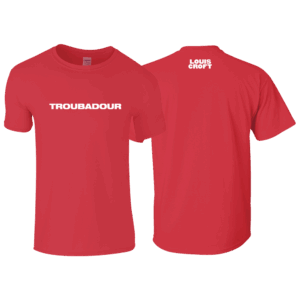 Red Troubadour T-Shirt by Louis Croft