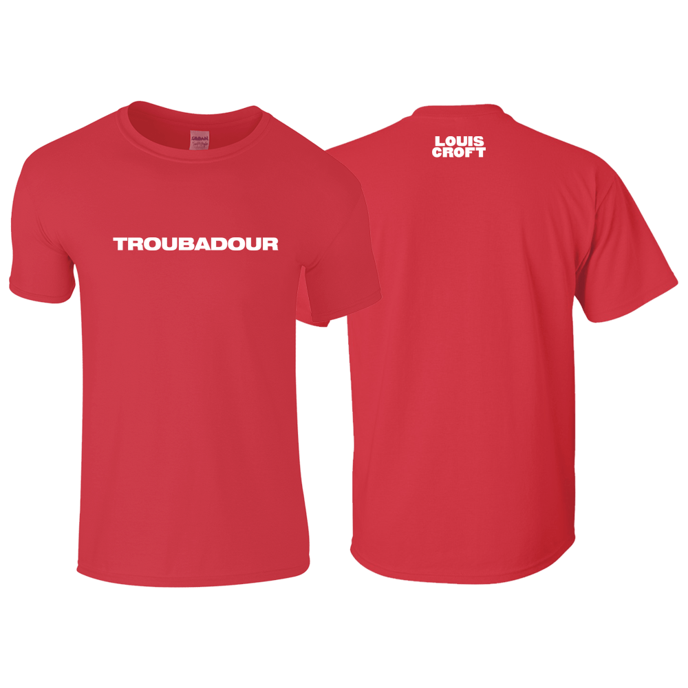 Red Troubadour T-Shirt by Louis Croft