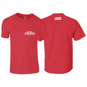 Red Upside Down T-Shirt by Louis Croft