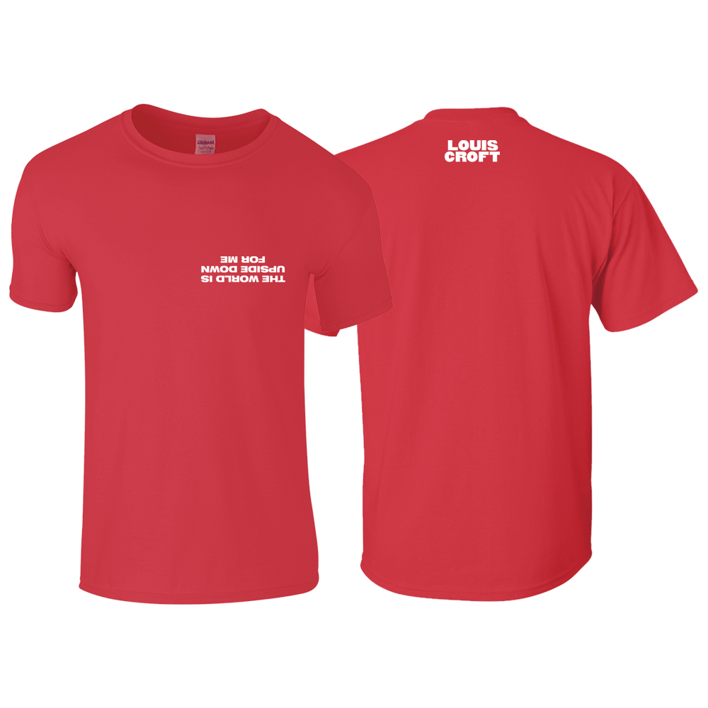 Red Upside Down T-Shirt by Louis Croft