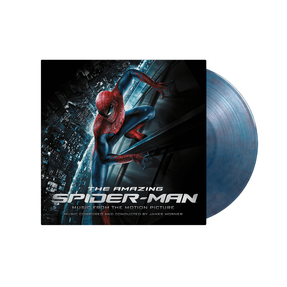 The Amazing Spider-Man Blue & Red Marbled Double Heavyweight Vinyl by James Horner