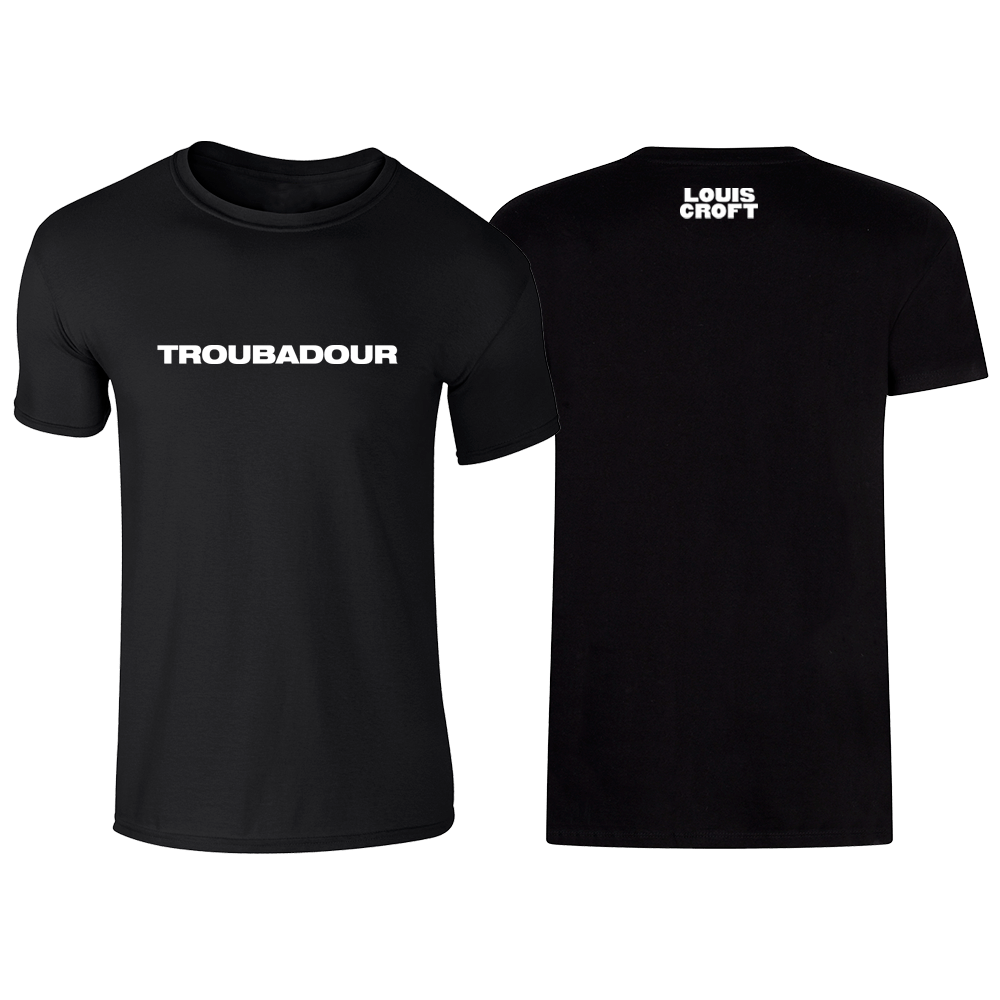 Black Troubadour T-Shirt by Louis Croft