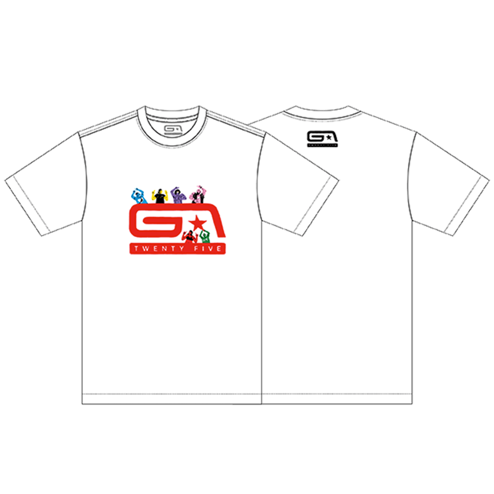 White/Red Twenty Five T-Shirt by Groove Armada