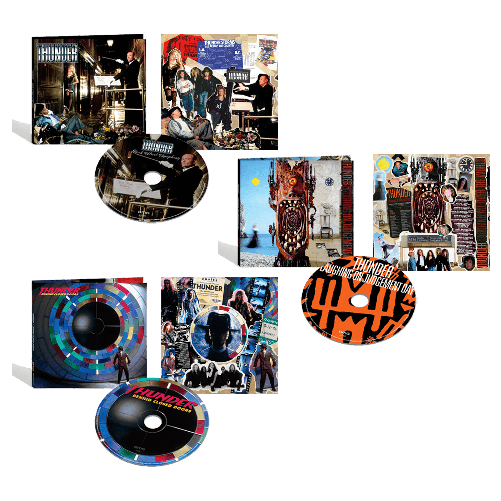 Backstreet Symphony, Laughing On Judgement Day & Behind Closed Doors (Expanded Editions) CD Digipack Albums with 3 Exclusive Art Prints by Thunder