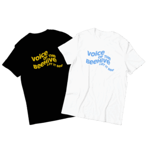 Let It Bee Black T-Shirt - Voice Of The Beehive