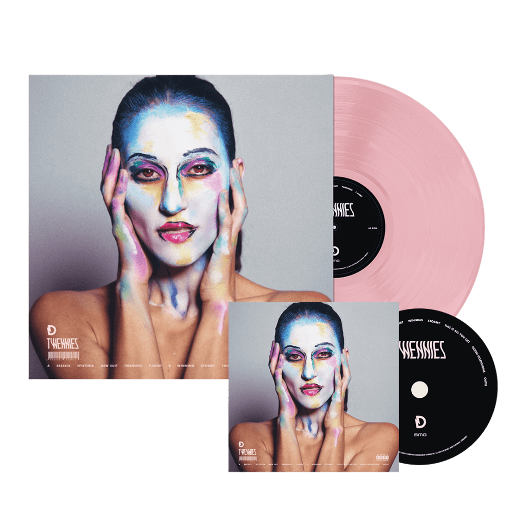 TWENNIES BABY PINK COLOUR VINYL (W/ SIGNED POSTER) + CD BUNDLE by Dragonette
