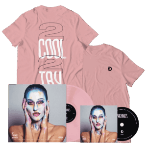 TWENNIES BABY PINK COLOUR VINYL (W/ SIGNED POSTER) + CD + "2 COOL 2 TRY"" T-SHIRT BUNDLE" by Dragonette