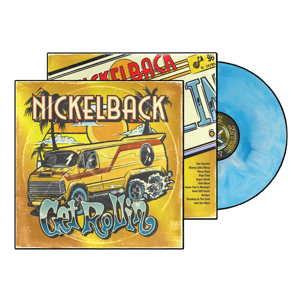 Get Rollin' (Blue & White Galaxy) Vinyl by Nickelback