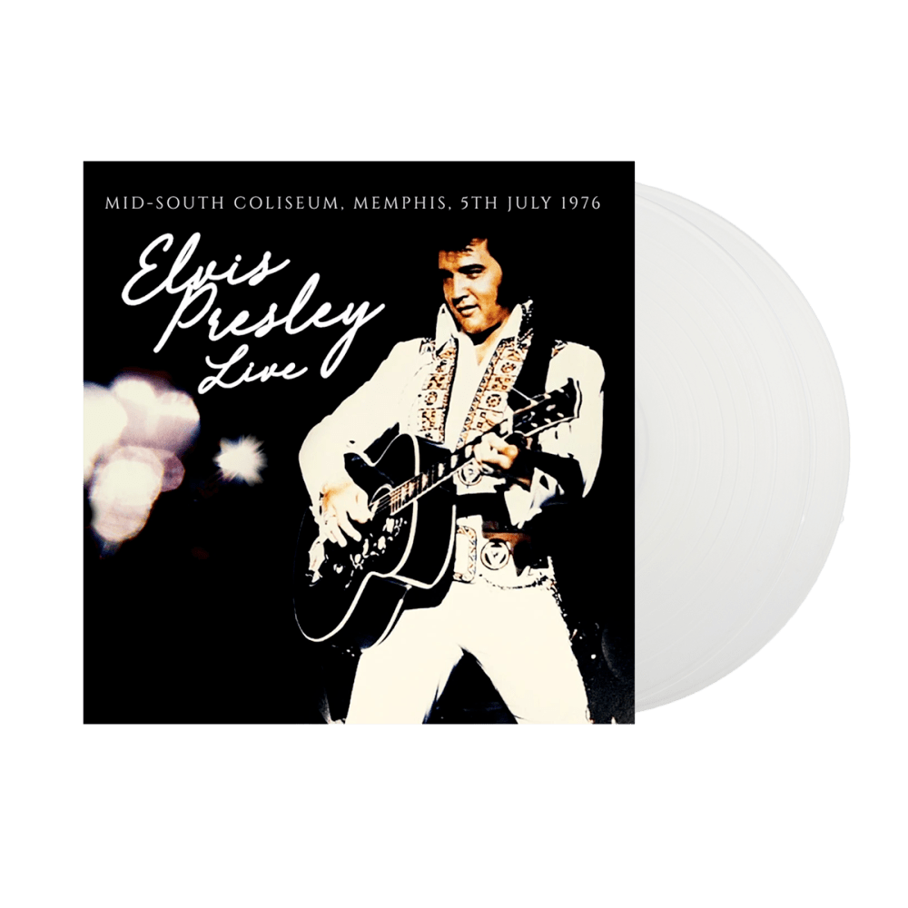 Mid-South Coliseum, Memphis, 5th July 1976 White Double Heavyweight Vinyl by Elvis Presley