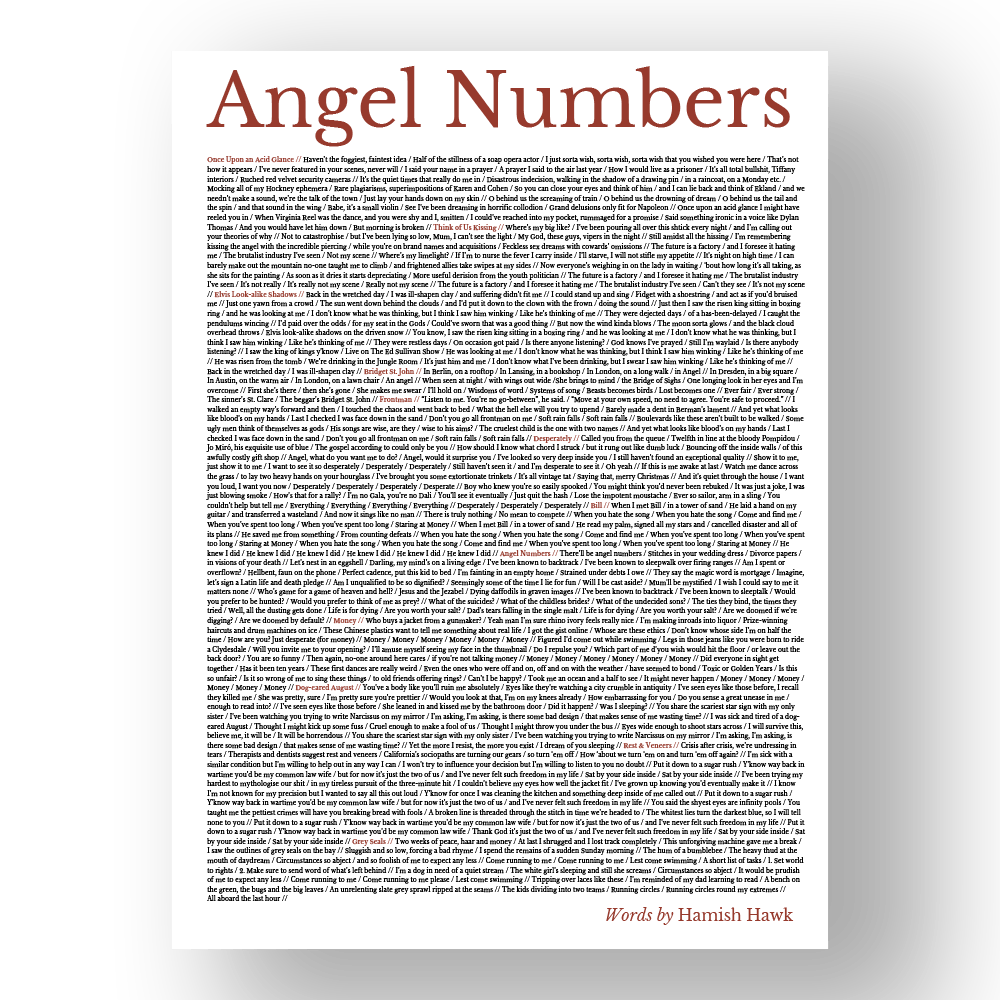 Angel Numbers Tea Towel by Hamish Hawk