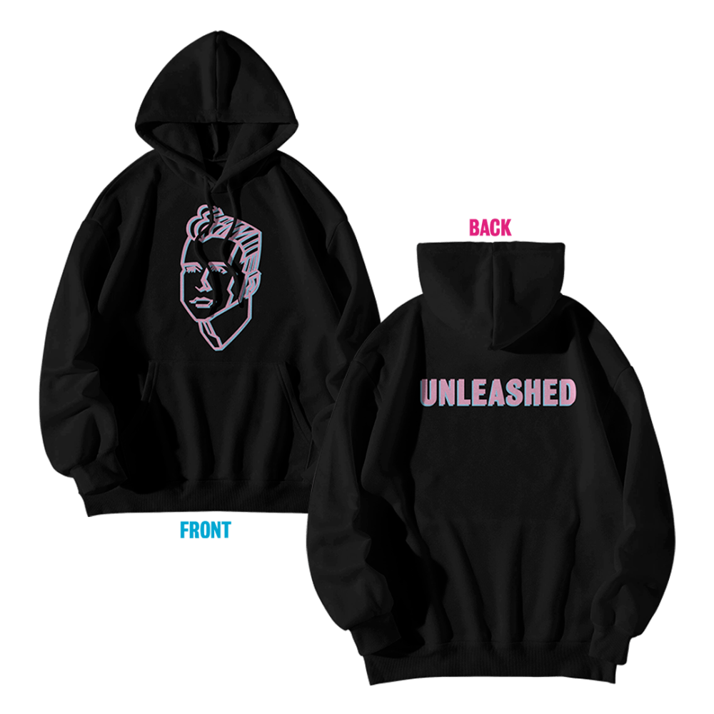 Unleashed Hoodie Black by Holly Johnson