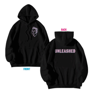 Unleashed Hoodie Small Logo Black - Holly Johnson