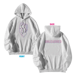 Unleashed Hoodie White by Holly Johnson