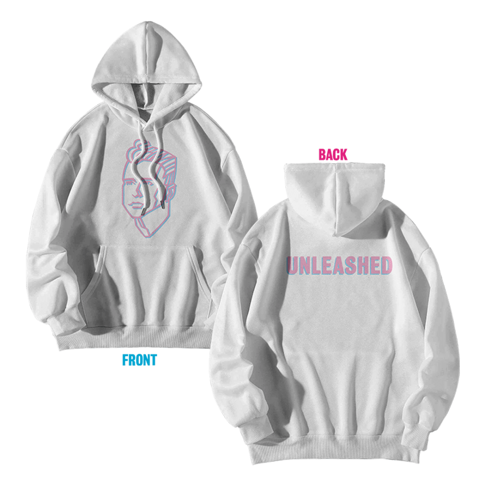 Unleashed Hoodie White by Holly Johnson