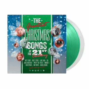 The Greatest Christmas Songs Of The 21st Century Green and White Double Heavyweight Vinyl by Various Artists
