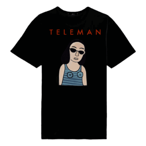 Sunglasses Girl T-Shirt (Black) by Teleman