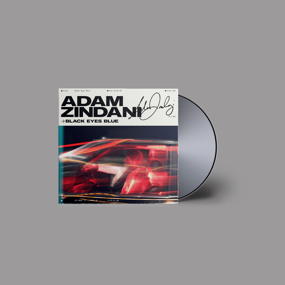 Black Eyes Blue Signed CD by Adam Zindani
