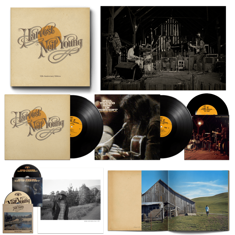 Harvest (50th Anniversary Edition) 2LP/7"/2DVD Boxset" by Neil Young