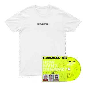 How Many Dreams? CD Album + Crumbling Logo White T-Shirt by DMA'S