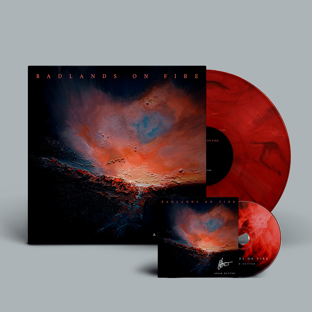 Badlands On Fire Marble Vinyl + CD Bundle by Adam Nutter