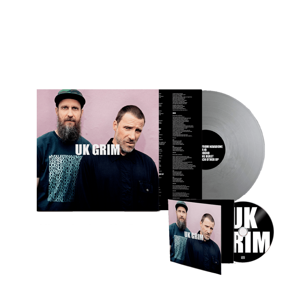 UK Grim Silver Vinyl + CD by Sleaford Mods