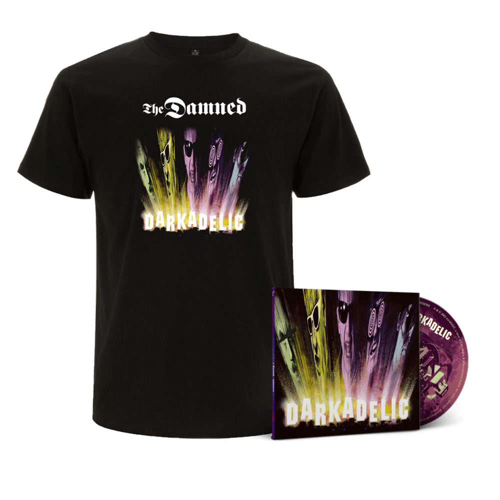 DARKADELIC CD Digipak + T-Shirt 'Cover Art' by The Damned
