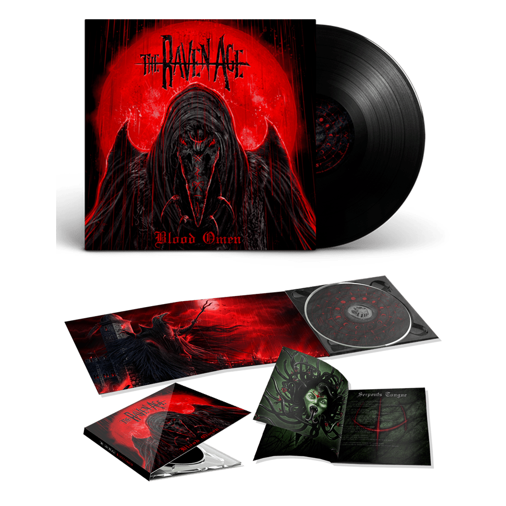 Blood Omen Heavyweight Vinyl & Deluxe CD with Print by The Raven Age