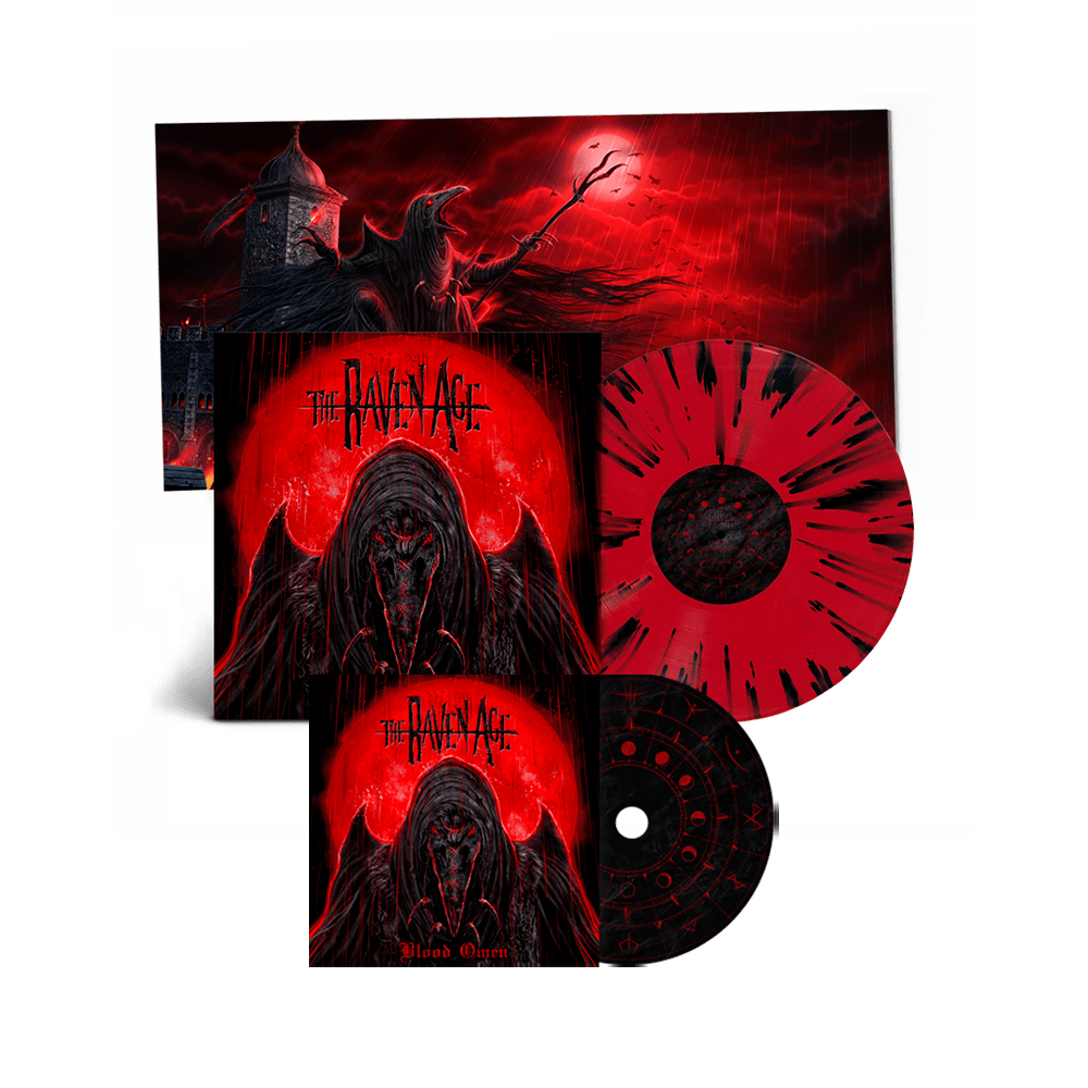 Blood Omen Exclusive Deluxe Splatter Vinyl & CD Album with Print by The Raven Age