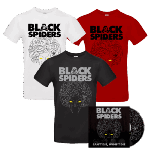 Can't Die Won't Die CD + T-Shirt - Black Spiders