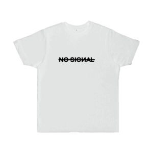No Signal White T-Shirt by French The Kid