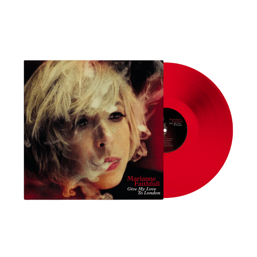 Give My Love To London Red Heavyweight Vinyl by Marianne Faithfull